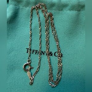 Vintage Tiffany & Co. Sterling Silver Twisted Chain Necklace 16"